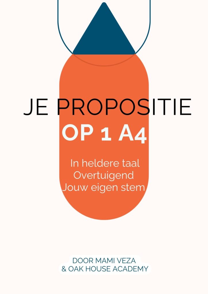 Foto werkboek Je Propositie op 1 A4