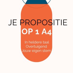 Foto werkboek Je Propositie op 1 A4
