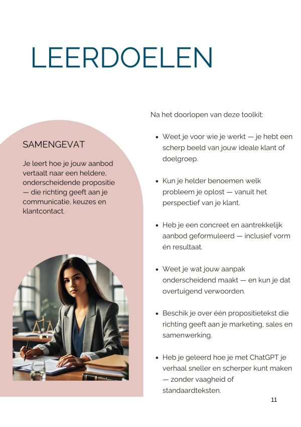 De Propositie Van Je Bedrijf Op 1 A4 - Afbeelding 4